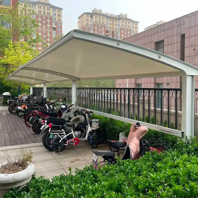 惠州膜结构电动车棚